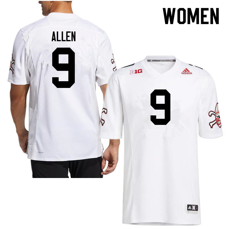 Women #9 Ajay Allen Nebraska Cornhuskers College Football Jerseys Sale-Strategy